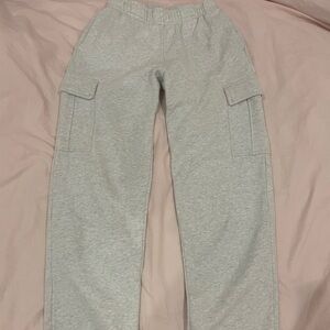 TNA Gray Cargo Sweatpants